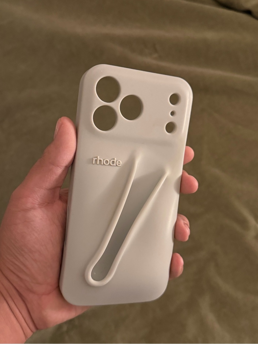 Original Rhode Grey Lip Case for iPhone 17 Pro Max